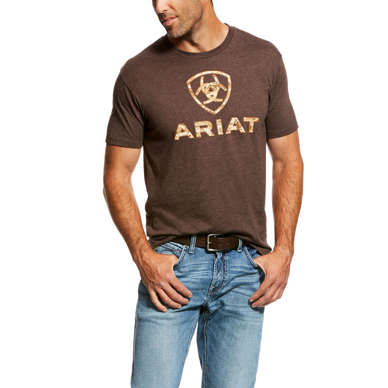 Ariat Liberty Usa - Miesten Ruskea T-Paidat ( AXPCNZ-594 )